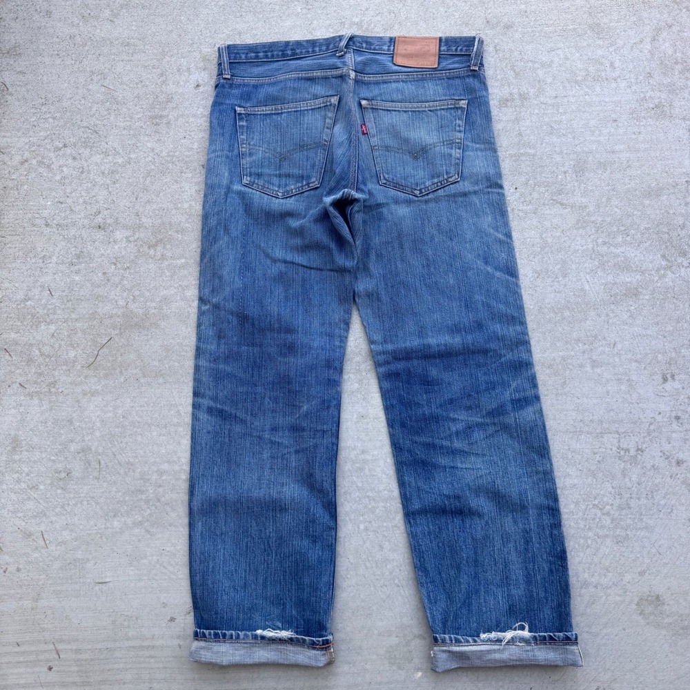 Vintage 90s Levis 501 Blue Jeans Made in USA Selvedge Big E Denim 36x31